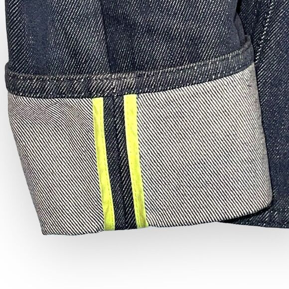 DKNY Womens Denim Jacket Selvedge Hi-Vis Trim Urban Denim Office Wear - Picture 6 of 15